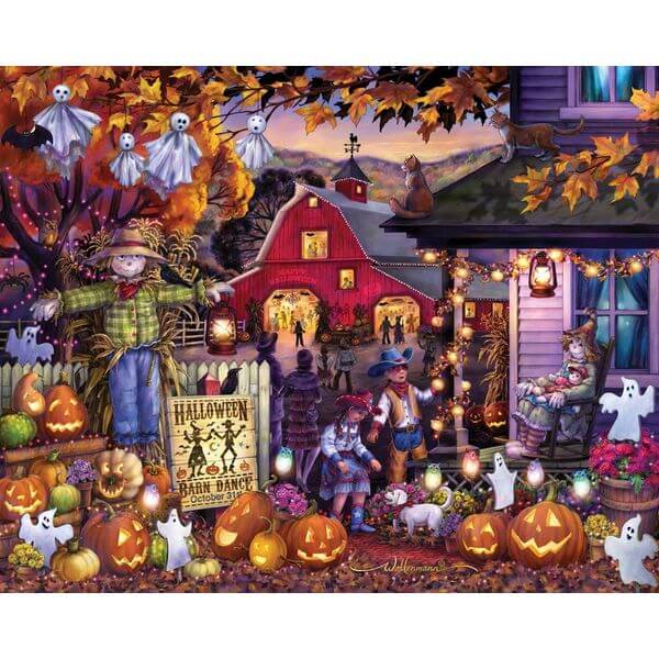 Halloween Barn Dance Jigsaw Puzzle