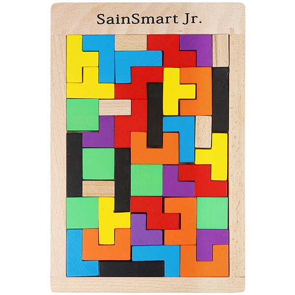 SainSmart Jr. Wooden Tetris Puzzle